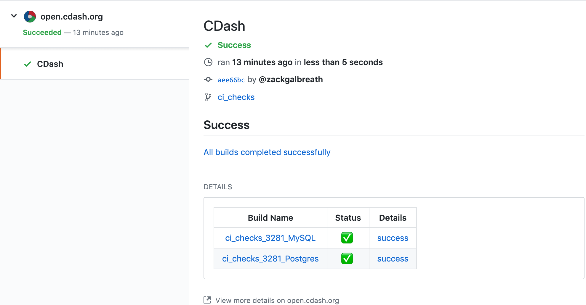 GitHub Checks And Statuses From CDash