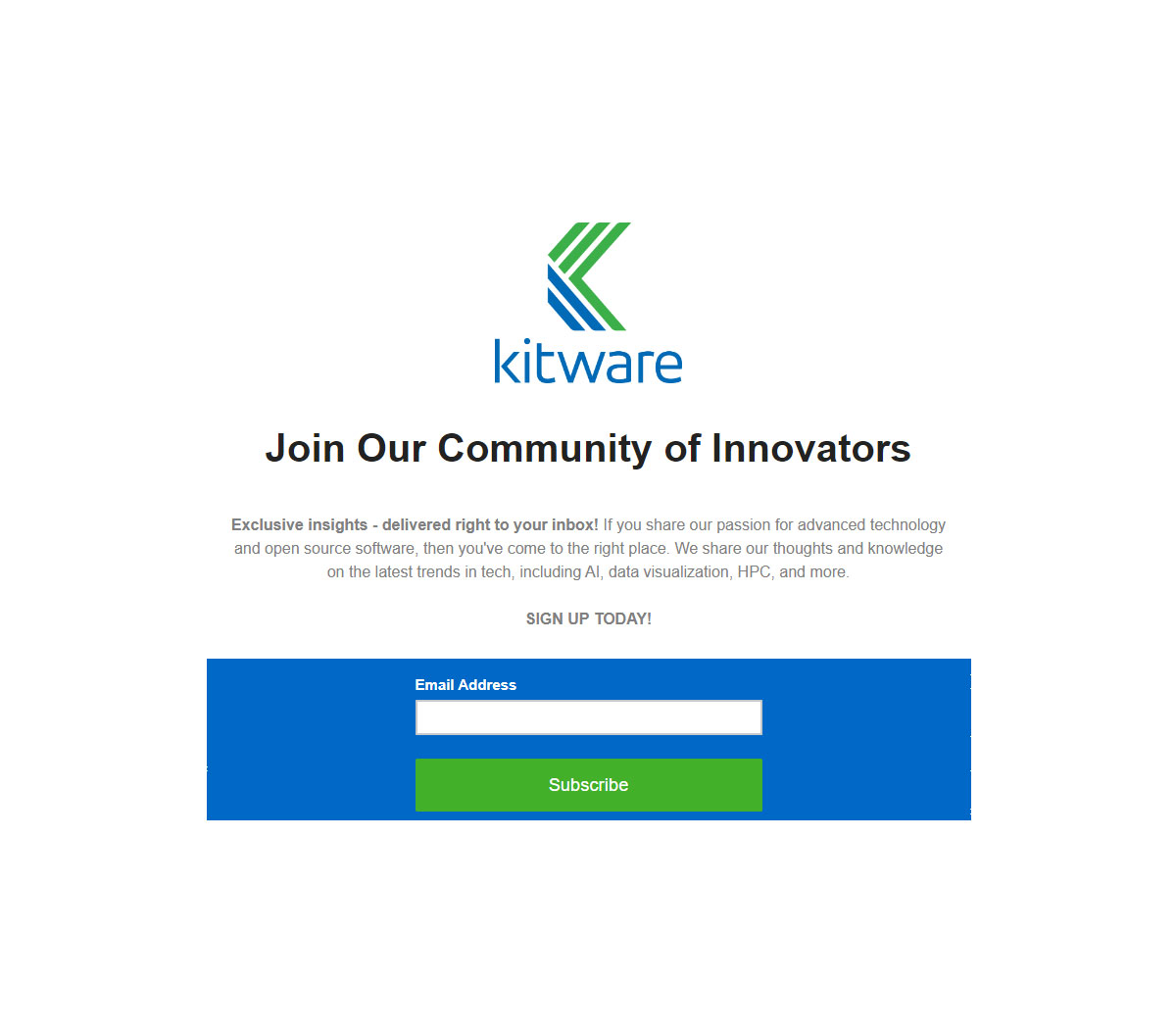 Join our Community of Innovators